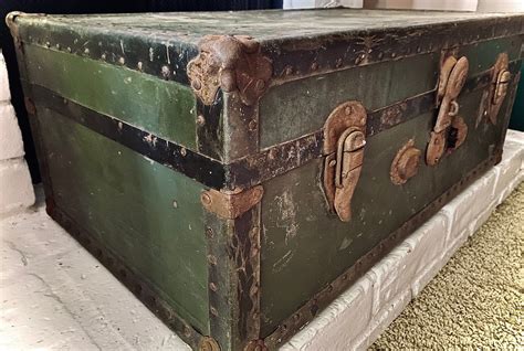 vintage military foot lockers